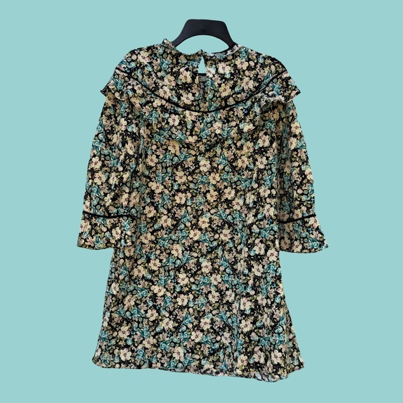Zara Floral Mini Dress - Picture 2 of 4